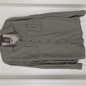 REI Men's Green Co-op Long Sleeve Vented Nylon Fishing/Hiking/Outdoor Shirt. XL